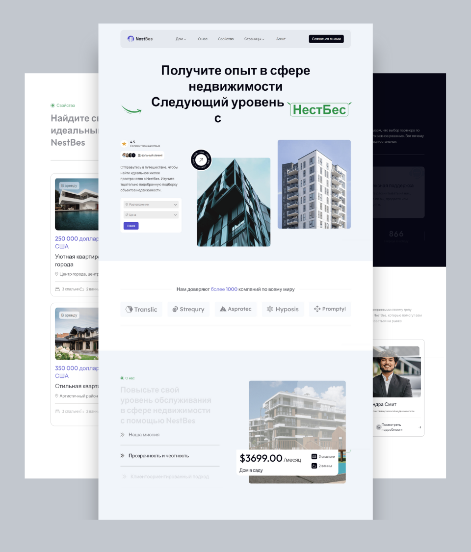 Создание сайта под ключ для NestBes - увеличение заявок на 40%